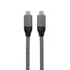 EXSYS Cabo USB 3.2 Gen 2x2 USB-C, 20 Gbit/s, 5A, 100W, Cinzento Entrançado, 3,0m EX-K1596-3.0
