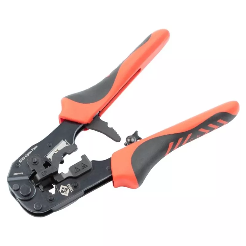 C.K Tools T3853 Alicate de Crimpagem para Fichas Modulares RJ11 RJ12 RJ45