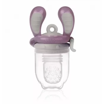 Kidsme Food Feeder Médio Plum - Morder de Fruta e Legumes para Bebé, 4m+