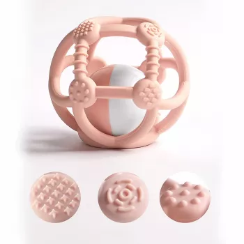 Kidsme Bola de Morder de Silicone, Rosa
