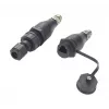 EXSYS EX-49504 M12 Codificação A 8 Polos Conector Macho para Conector Fêmea RJ45 Adaptador Ethernet Industrial, IP67
