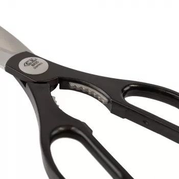 C.K Tools C8435 Tesoura Universal 145 mm Aço Inoxidável Lâmina Micro-Serrilhada com Ranhura de Desencapamento