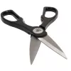 C.K Tools C8435 Tesoura Universal 145 mm Aço Inoxidável Lâmina Micro-Serrilhada com Ranhura de Desencapamento