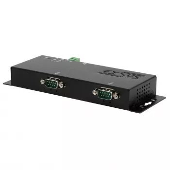 EXSYS EX-6162 Servidor Serial Ethernet para 2x RS-232 com Fonte de Alimentação 12V/3A