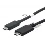 EXSYS Cabo USB 3.2 Gen 2x1 C-C com Parafusos Serrilhados, 1m, Preto (EX-K1591V-1.0)