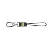 C.K Tools T8007 cabo de segurança para ferramentas com anel em D e mosquetão, laço ajustável, carga máx. 5 kg, 1,2 m, preto/amarelo