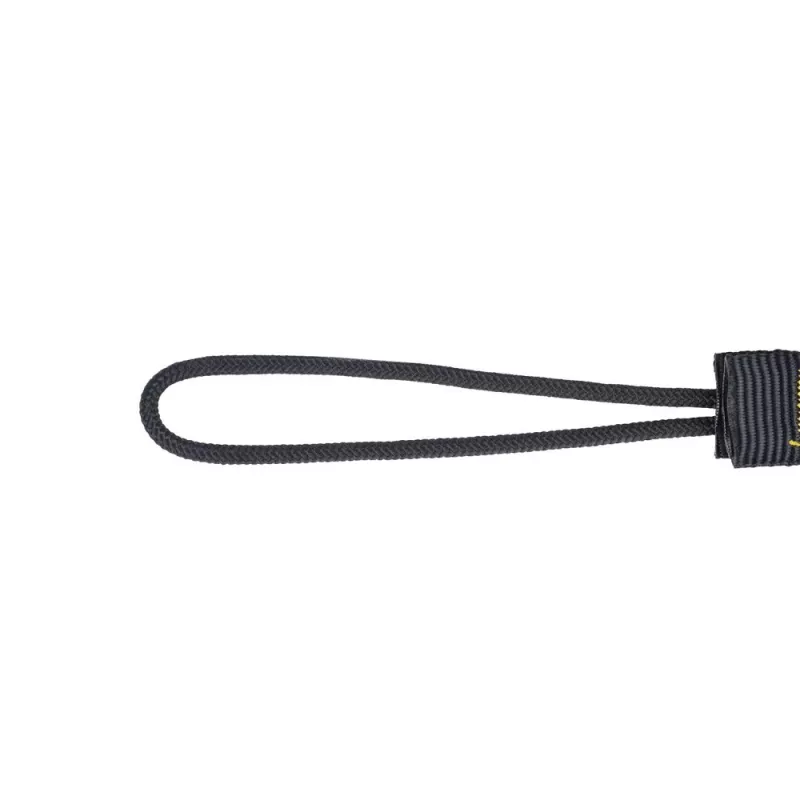 C.K Tools T8007 cabo de segurança para ferramentas com anel em D e mosquetão, laço ajustável, carga máx. 5 kg, 1,2 m, preto/amarelo