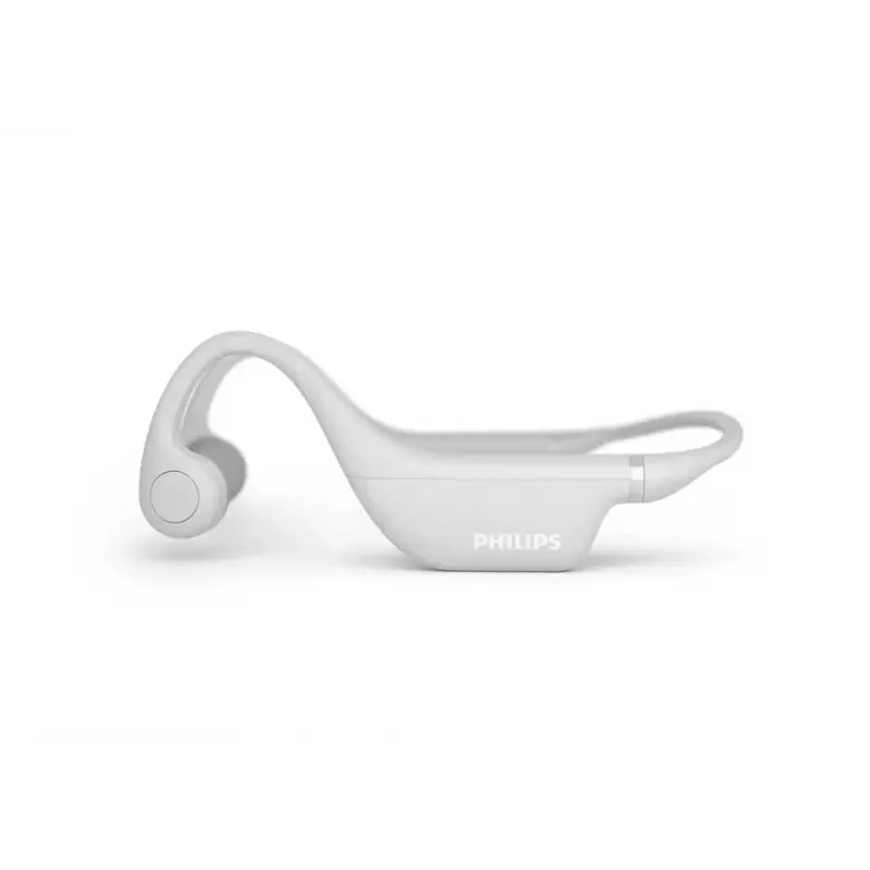 Philips TAK4607GY/00 auscultadores sem fios open-ear para crianças, condução óssea, IPX5, branco