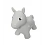 Gerardo's Toys cavalo cinzento saltitão para crianças a partir dos 12 meses, hopper insuflável com bomba, suporta até 50 kg, para interior e exterior