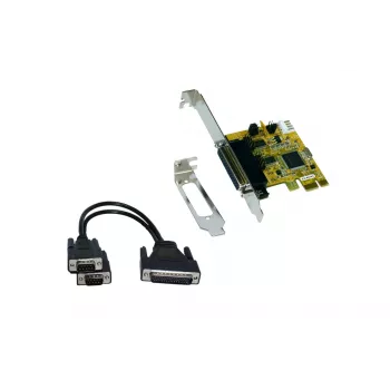 EXSYS EX-44343-2S placa PCI Express 2 portas RS-232 série, MosChip MCS9901, Low Profile