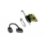 EXSYS EX-44343-2S placa PCI Express 2 portas RS-232 série, MosChip MCS9901, Low Profile