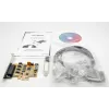 EXSYS EX-44354 placa PCIe 4 portas RS-232 série com suporte Low-Profile, chipset FTDI