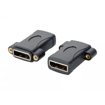 EXSYS EX-49304 adaptador DisplayPort fêmea para fêmea para montagem em painel, aparafusável, 8K 60Hz