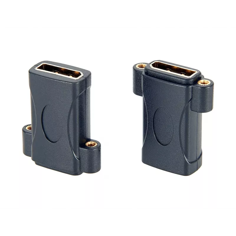 EXSYS EX-49304 adaptador DisplayPort fêmea para fêmea para montagem em painel, aparafusável, 8K 60Hz