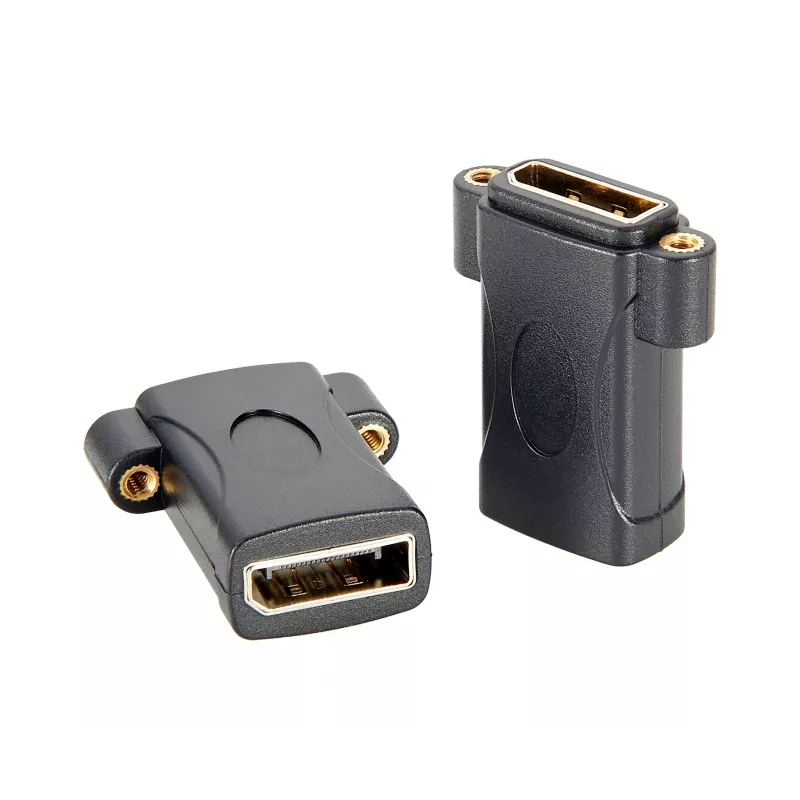 EXSYS EX-49304 adaptador DisplayPort fêmea para fêmea para montagem em painel, aparafusável, 8K 60Hz