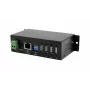 EXSYS EX-6003HMVS-POE-ON servidor USB 2.0 de 4 portas sobre Gigabit Ethernet com PoE, proteção ESD 15KV