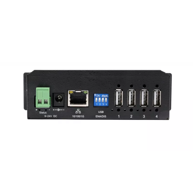 EXSYS EX-6003HMVS-POE-ON servidor USB 2.0 de 4 portas sobre Gigabit Ethernet com PoE, proteção ESD 15KV