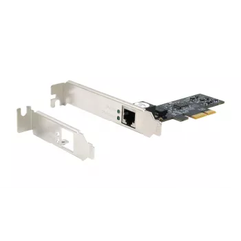 EXSYS placa de rede 5 Gigabit Ethernet PCIe x1, Realtek RTL8126, RJ45, Low Profile EX-60151