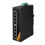 EXSYS EX-6226POE switch industrial Gigabit PoE+ de 8 portas, 12-36VDC, calha DIN
