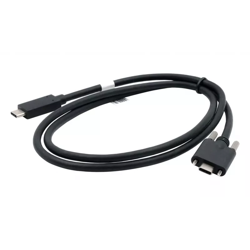 EXSYS Cabo USB-C para USB-C 3.2 Gen 2x1 com parafusos de fixação, 2m, preto EX-K1591V-2.0
