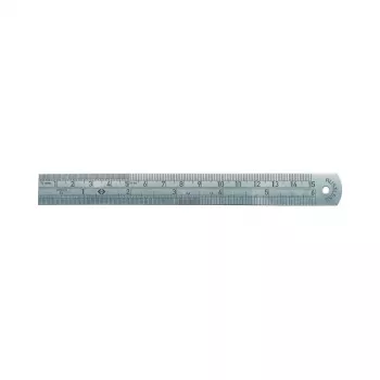 C.K Tools Régua de aço inoxidável, 150 mm / 6 polegadas, graduação em mm e polegadas (T3530 06)