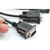 EXSYS EX-OPTC44-9-SM Cabo Octopus 4 x 9 Pin Serial RS-232 Cabo breakout, ficha HD44 macho para 4x fichas DB9 macho, 0,6m, preto