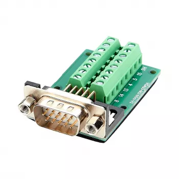 EXSYS EX-49022 Adaptador de ficha VGA macho para bloco de terminais de 16 pinos