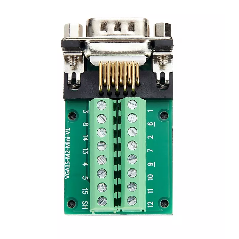 EXSYS EX-49022 Adaptador de ficha VGA macho para bloco de terminais de 16 pinos