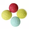 Gerardo's Toys GT7710 Conjunto de bolas de massagem e sensoriais para bebé, 4 peças, várias texturas e cores, a partir dos 6 meses
