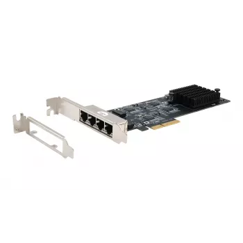 EXSYS Quad 5 Gigabit Ethernet PCIe x4 Placa (Realtek RTL8126) EX-60154