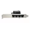 EXSYS Quad 5 Gigabit Ethernet PCIe x4 Placa (Realtek RTL8126) EX-60154