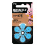 Duracell EasyTab 675 PR44 Pilhas de zinco-ar para aparelhos auditivos, pack de 6 167346
