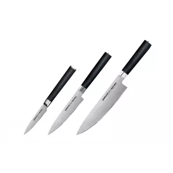 SAMURA MO-V conjunto de 3 facas de cozinha