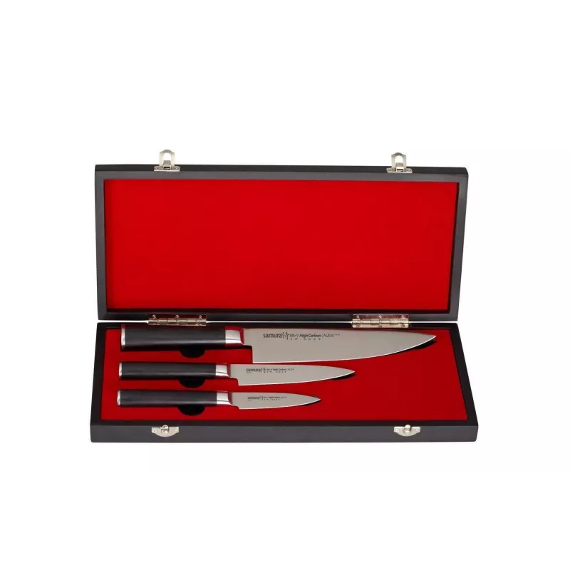 SAMURA MO-V conjunto de 3 facas de cozinha