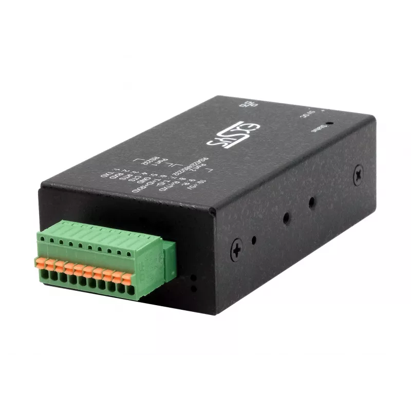 EXSYS EX-6131-2POE Servidor de dispositivos série PoE para RS-232 e RS-422/485 com kit de montagem em calha DIN e parede