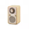 Sangean WR-9 Rádio portátil FM/AM com Bluetooth, caixa em madeira de freixo verdadeira em branco