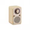 Sangean WR-9 Rádio portátil FM/AM com Bluetooth, caixa em madeira de freixo verdadeira em branco