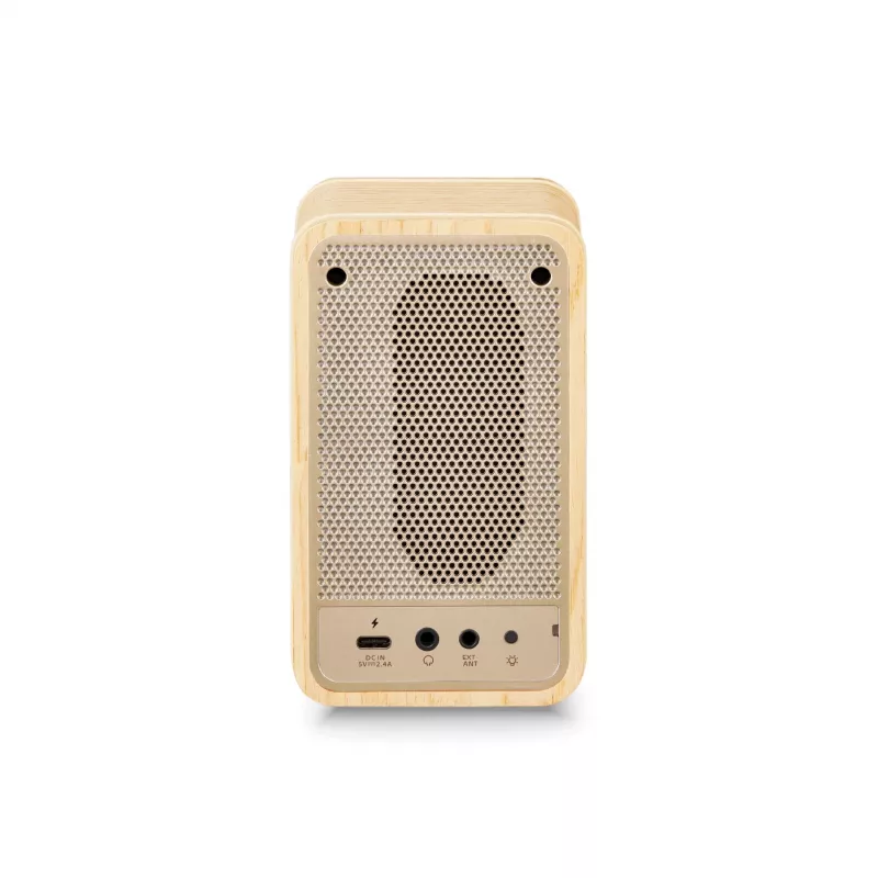Sangean WR-9 Rádio portátil FM/AM com Bluetooth, caixa em madeira de freixo verdadeira em branco