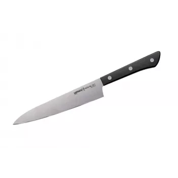 SAMURA Harakiri conjunto de 3 facas de cozinha, cabo preto