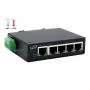 EXSYS Switch Ethernet industrial de 5 portas, 10/100 Mbps, calha DIN, -40° a +75°C EX-6200-T