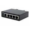 EXSYS Switch Ethernet industrial de 5 portas, 10/100 Mbps, calha DIN, -40° a +75°C EX-6200-T