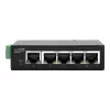 EXSYS Switch Ethernet industrial de 5 portas, 10/100 Mbps, calha DIN, -40° a +75°C EX-6200-T