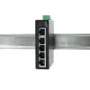 EXSYS Switch Ethernet industrial de 5 portas, 10/100 Mbps, calha DIN, -40° a +75°C EX-6200-T
