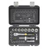 C.K Tools Conjunto de chaves de caixa com catraca reversível métricas, 23 peças, 3/8