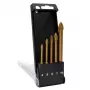C.K Tools T3059 Conjunto de brocas para vidro, 5 peças (4-10 mm), ponta de carboneto de tungsténio, para vidro, azulejos, cerâmica, porcelana, espelhos