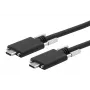 EXSYS Cabo USB 3.2 Gen 2x1 Type-C com parafusos serrilhados, 3,0m, preto EX-K1592V-3.0