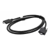 EXSYS Cabo USB 3.2 Gen 2x1 Type-C com parafusos serrilhados, 3,0m, preto EX-K1592V-3.0
