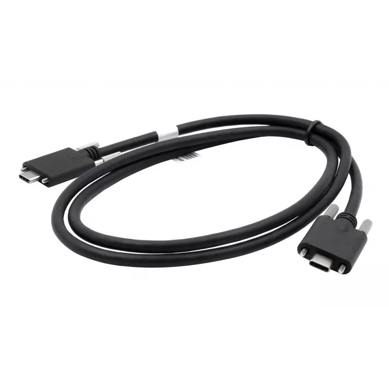 EXSYS Cabo USB 3.2 Gen 2x1 Type-C com parafusos serrilhados, 3,0m, preto EX-K1592V-3.0