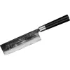 SAMURA SP5-0220 Conjunto de 3 facas de cozinha, lâminas em aço inoxidável AUS-8, cabos em ABS preto, faca de descascar, multiusos e de chef