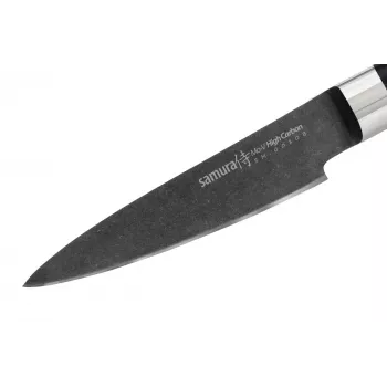 Samura Stonewash Faca de descascar 90 mm preta